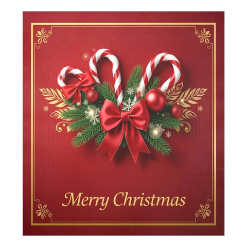 Christmas Red And White Striped Cane Candy Dishwasher Magnetic Cover For Door Front Refrigerator Magnet Decor Sticker