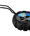 Fishing Barometer With Adjustable Pressure Change Indicator Reference Marker And Color Coded Dial For Easy Local Barometric Pressure Calibration To Boost Your Catch And Real Time Readouts For Prime Fishing. Black plastic hand-held barometer with strap.