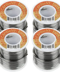 4 spools of 60 40 solder for stained glass 4 pound pack that delivers smooth beads and clean joints, a top notch alloy mix glass artists rely on