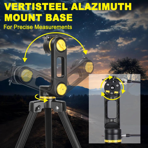 High Powered 90mm Aperture 1000mm Telescope with Vertisteel AZ Mount Base for precise measurements under a night sky