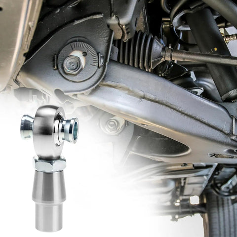 Heavy Duty Heim Joint Rod End Kit Three Quarter Inch Chromoly With Right And Left Hand Threads For Steering And Suspension Applications Load Capacity 28,081 Lbs Built To Take a Beating On Off Road. installed on front suspension