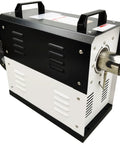Heavy Duty Portable Industrial Heat Blower With Pid Thermostat 3Kw Electric Hot Air Furnace Heater For Workshop Circulation Oven 300Cfm Airflow side view with exhaust.