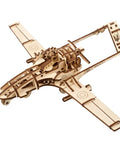 Bayraktar TB2 Combat Drone Wooden Model Kit With Movable Rudders, Wing Ailerons, Moving Camera And Underwing Missiles, Realistic 3D Puzzle For Adults, Durable Handcrafted Aircraft Building Toy For Collectors And Tinkerers. Wooden drone model kit with open gears