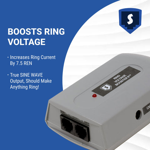 Ring Voltage Booster II For Bridged Ringing Boosts Ring Current To 7.5 REN And Voltage To 90VAC RMS With True Sine Wave Output