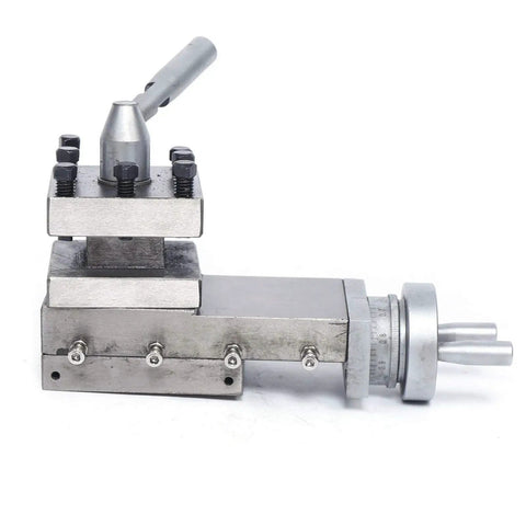 Heavy Duty Quick Change Tool Post Holder For Metal Lathe And Mini Lathe Workbench With 90mm Stroke, precision cast iron design.