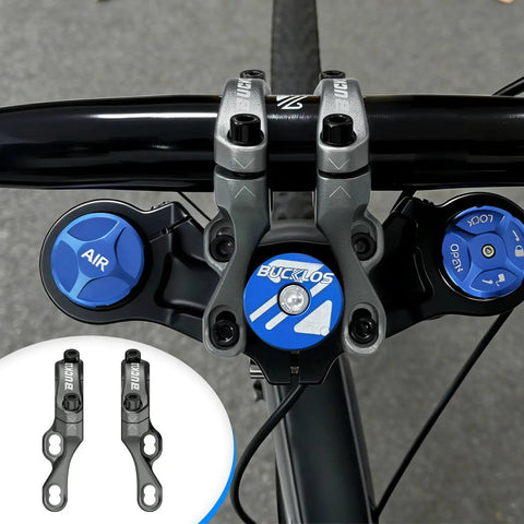 Direct Mount Bar Clamp MTB Stem For 31.8mm Bars, Lightweight Split Two Piece High Rise Handlebar Stem, Adjustable Reach 58 To 64mm