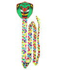 Giant Snake Kite For Adults And Kids Handmade Animal Modeling Kite With Gold Foil Large Outdoor Beach Flying Toy Front View