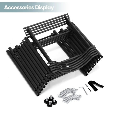 Five Gallon Water Jug Holder And Five Tier Heavy Duty Water Cooler Rack With Detachable Stand, unassembled parts in black