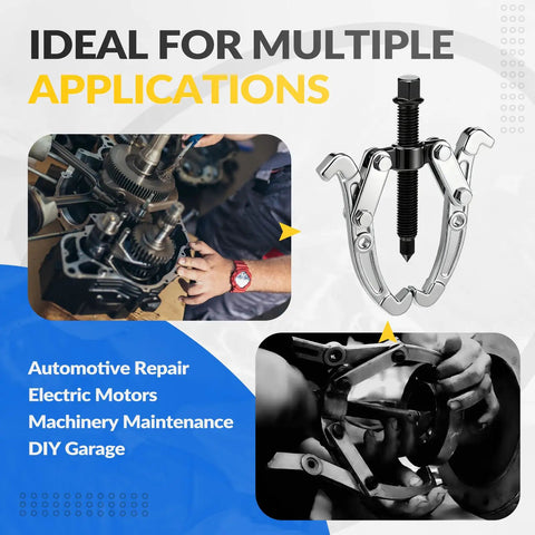 4 Way 2 Claw Reversible Gear Puller 2 Ton Heavy Duty Carbon Steel Bearing And Flywheel Remover for Automotive Tools