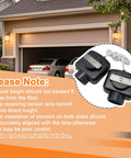 Garage Door Sensor Replacement For Linear Opener LSO50 LDO33 LDO50 HAE00002 Safety Reversing Sensor Kit with car and instructions.