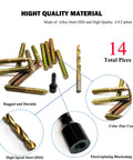 Heavy Duty Hanger Bolts Kit With Alloy Driver And HSS Twist Drill Included, 12 Pack Self Tapping Wood Fasteners For Durable Easy Furniture Assembly, 3/8-16 X 3 Inch Galvanized Carbon Steel, Great For Cabinets And Outdoor Wood Projects