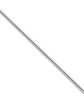Stainless steel round lathe rod, 6 x 200 mm, side view
