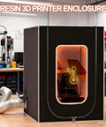 Resin 3D Printer Enclosure With Temperature Control, Odor Busting, LED Lighting, Adjustable Fan Speed, Dust Shield, Quiet Operation