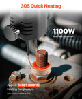 Heavy Duty Magnetic Induction Heater Kit Brings Total No Sweat Rusty Bolt Removal featuring 1100W rapid heat conduction on a rusty bolt.