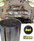10mm Heat Shield Sound Deadener Mat For Cars With Thermal Insulation And Acoustic Dampening, installed in car hood