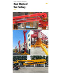 Mobile Hydraulic Concrete Boom System For Foundation Slabs, Warehouse Floors, And Commercial Buildings For Large-Scale Construction Projects And Onsite Efficiency For Builders Everywhere, red and yellow boom arms