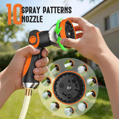 Heavy Duty Auto Rewind Garden Hose Reel With 1/2 Inch By 100 Feet 2 In 1 Wall Mount And Portable Design No Kink System Any Length Lock