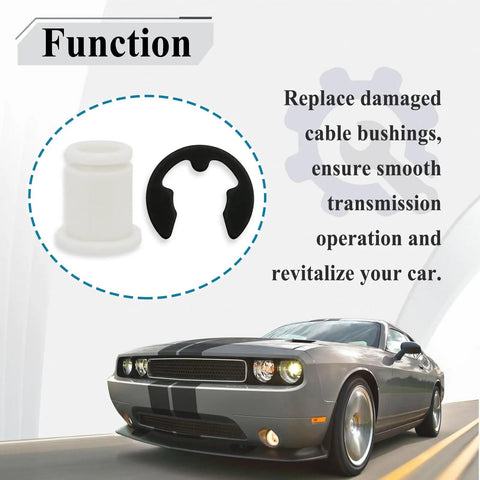 Four Sets Of Eight Shifter Cable Bushing Kit With Rubber And Metal Components For Automatic Transmissions functionality