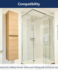 Shower door bumpers, 8-pack, clear anti-collision stoppers with screws for sliding glass doors