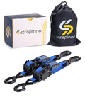 Retractable Ratchet Straps For Boats And Jetskis Two Pack Dockside Ready One Inch Wide By Two And A Half Feet Long Heavy Duty