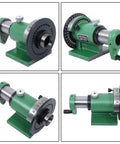 Heavy-Duty 36 Hole Spin Index Fixture For Precise Drilling And Milling One And One-Eighth Inch Collet Rock-Solid Iron Construction Workshop-Grade Indexing Jig With Smooth Operation And Long-Lasting Durability, green iron body
