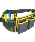 Gardener Tool Belt With Quick Access Pockets Portable Waist Bag For Workshop And Lawn Care Heavy Duty Organizer