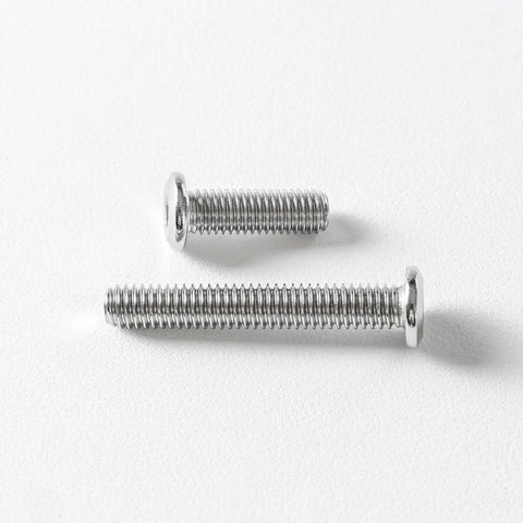 Flat Head Hex Socket Cap Screws Bolts M6x20mm 20 Pack In 304 Stainless Steel 18-8 Bright Finish on white background