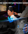 Image showing a person holding a 3 In 1 Slim Can Cooler For 12 Oz Skinny Cans Regular Cans And Beer Bottles Keeps Drinks Cold Up To 6 Hours