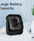 Keep Your Cabin Chill With This Badass 2 Pack Magnetic Cruise Ship Approved Fan Packing A Rock Solid 5000 Mah Cell And Five Punchy Settings That Clings Snug To Any Wall Or Ceiling As A Ride Or Die Travel Essential In Matte Black, featuring large battery capacity and sleek design.