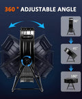 Heavy Duty Thirty Inch Drum Fan Packs A Boss 550W Motor with 360° adjustable angle for customized airflow directions.