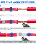 131 Piece Solder Seal Wire Connector Kit With Heat Shrink Waterproof Butt Connectors sealing process steps image