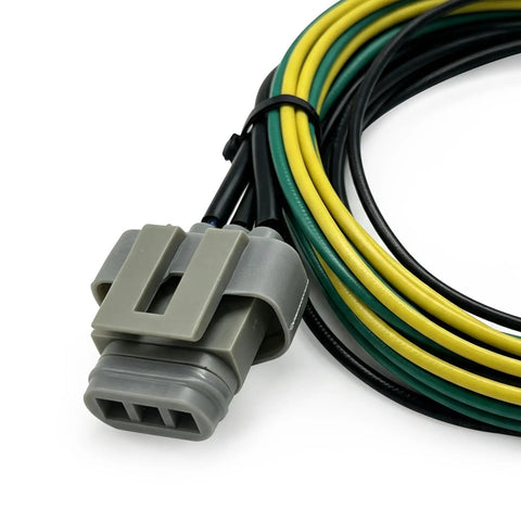 Heavy Duty Ford Alternator Stator Swap Wiring Harness Kit Upgrade Plug And Play Cable Conversion for 1984 Plus Models. Close-up of connector.