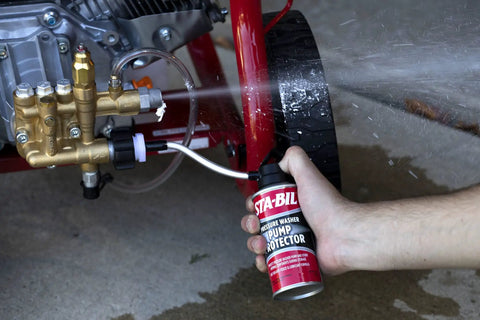 Pump Protector For Pressure Washer Storage With Next Gen Anti Freeze And Lubricant Formula 4 Oz applied to pressure washer