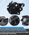 Fast Swap Quick Change Hitch For 1 Ton And Mini Excavators Mechanical Quick Coupler For Small Diggers Buckets Grapples And Attachments Built For Durable Easy One Person Swaps On Job Sites, showing durable alloy steel construction.