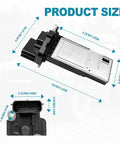 Mass Air Flow Sensor Replacement For Buick Cadillac Chevy GMC Vehicles 2012 To 2022 Plug And Play Easy Install OE 23262343 dimensions