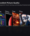 22 Inch Gaming Monitor With 1080p Full HD, 100Hz Refresh, VA Panel, Adaptive Sync, 4ms Response, 99% sRGB, Tilt Adjustable