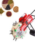 2 In 1 Corn Planter With Double Mouth Seeder Seed Sower And Fertilizer Applicator Precision Garden Seeder For Vegetables Hemp And Corn Multi Function Planting Tool With 7 Mouths For Easy Sowing with seed samples