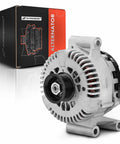 Alternator 12V 130A For Ford Escape 2005 2007 Mazda Tribute 2005 2006 Mercury Mariner 2005 2007 L4 2.3L Clockwise 6 Groove Pulley Replacement Part Plug And Play Direct Fit shown with packaging