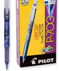 Go To Gear Fine Point 0.7mm Blue Gel Pens Slide Across The Page Like Butter Comes As A Solid Twelve Pack with a blue gel pen and packaging.