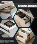 Side Mount Soft Close Drawer Slides 10 Pack Full Extension Ball Bearing Glides for 18 And 20 Inch Drawers in use