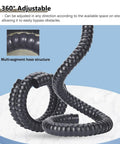 Heavy Duty Duct Hose Fume Extractor with 360° adjustable multi-segment articulated arm for air smoke and dust removal