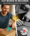 Top Christmas Stocking Stuffers For Men And Adults Ultra Lightweight Cordless Electric Scissors cutting cardboard quickly.