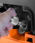 Hand inserting Magnetic Oil Dipstick For Inverter Generators With Industrial Strength Magnetic Tip Keeps Metal Shavings Out Of Oil