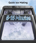 Nugget Ice Maker Countertop With 44 Lbs Per Day Capacity, Quick Ice In Minutes display