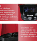 Straight Up Automatic Ice Maker With Smart Water Top Off And No Hassle Fetch Design For Home Bars And Boutique Stores Featuring Clear Preview Panel And Solid Abs Build For Snappy Serve Times, showing LCD control and detachable water box.