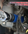 Low Profile Impact Socket Adapter Set Three Piece In CR-MO Steel Heavy Duty With Magnets used in tight space