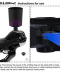 Bike Disc Brake Pad Spreader And Piston Reset Tool For Hydraulic Calipers in use on bicycle brake system.