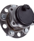 Beefed Up Rear Wheel Hub And Bearing Assembly OEM-Quality for Hyundai and Kia Vehicles showing top view and mounting points.
