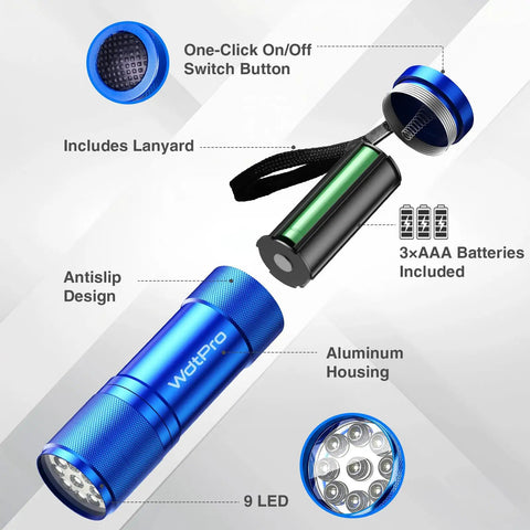 LED Mini Flashlights Six Pack With Lanyards Ultra Bright Kids Flashlights In Assorted Colors Aluminum Body Skid Proof Grip Perfect For Night Reading Power Outages Camping And Emergency Tac Torch Style