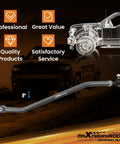 Beefed Up Front Adjustable Track Bar For Jeep Cherokee XJ And Wrangler TJ Fits 1.5 To 4.5 Inch Lift Ranging From 32.28 To 33.46 Inches Helps Center Axle And Reduces Wobble Off Road Ready Upgrade Durable Steel Construction gray steel front track bar